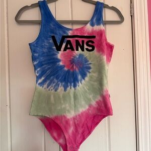 Vans Women’s Tie-Dye Bodysuit - Blue, Pink, Green